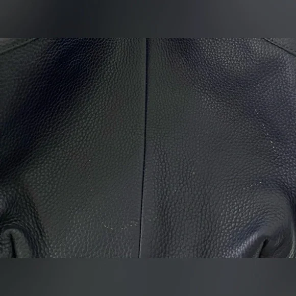 Margot New York Navy Blue Calf Hair Leather Hobo - Picture 3 of 6